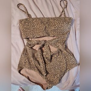 Aerie Leopard print One Piece